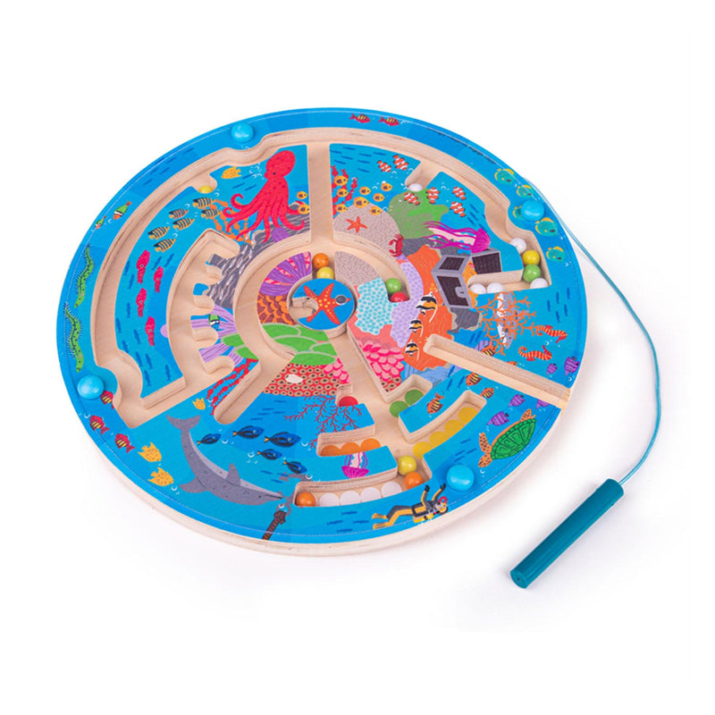 Afbeelding laden in galerijviewer, Bigjigs magnetische doolhof spel - onderwaterwereld
