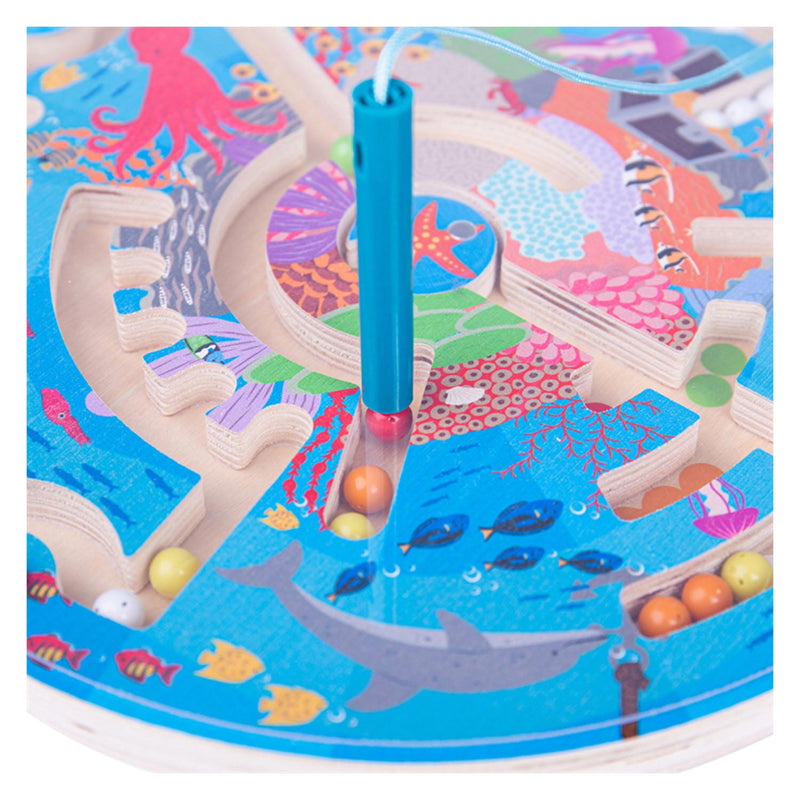 Afbeelding laden in galerijviewer, Bigjigs magnetische doolhof spel - onderwaterwereld
