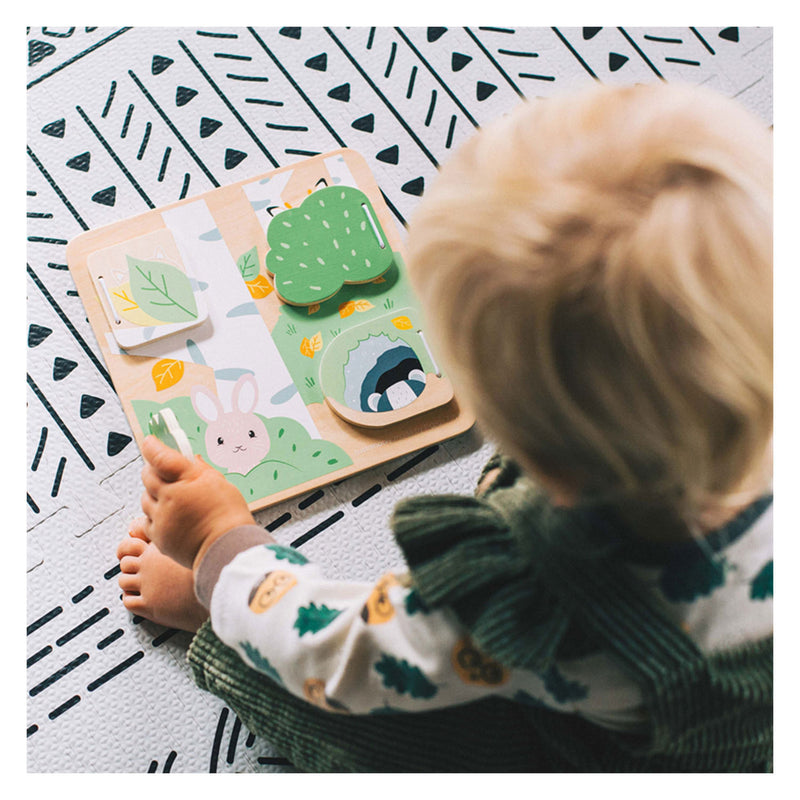 Afbeelding laden in galerijviewer, Bigjigs Woodland Houten Verstop en Zoek Puzzel
