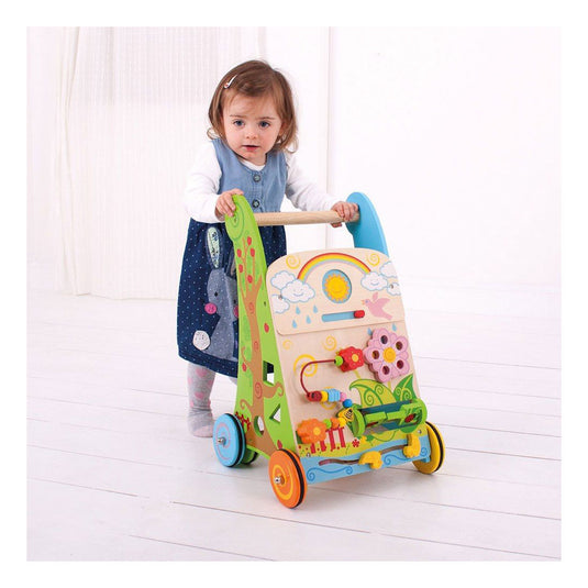 Bigjigs flower activity loopwagen