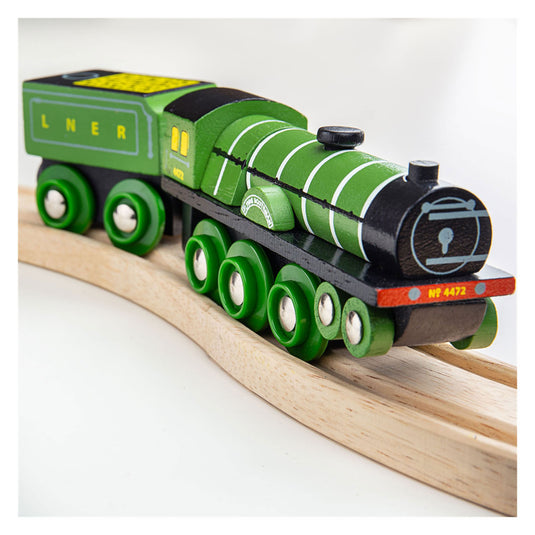 Bigjigs houten trein flying scotsmann