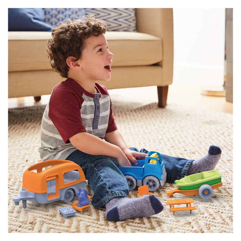 Afbeelding laden in galerijviewer, Green toys camper set

