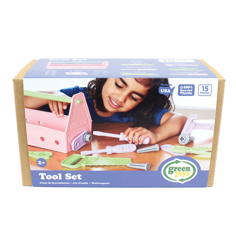 Afbeelding laden in galerijviewer, Green toys gereedschapskist roze
