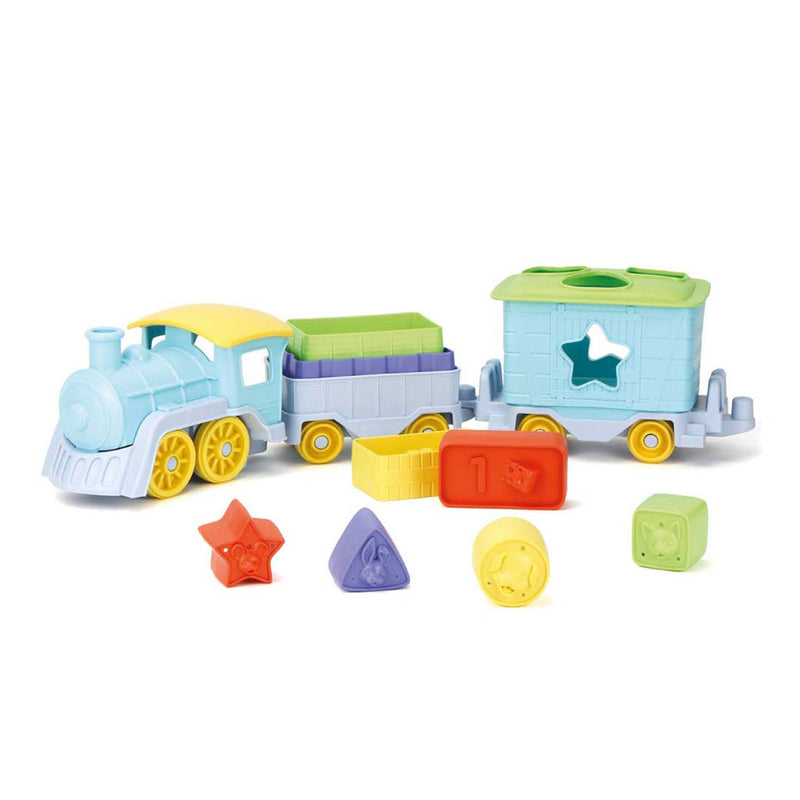Afbeelding laden in galerijviewer, Green toys stapel en sorteer trein, 12dlg.
