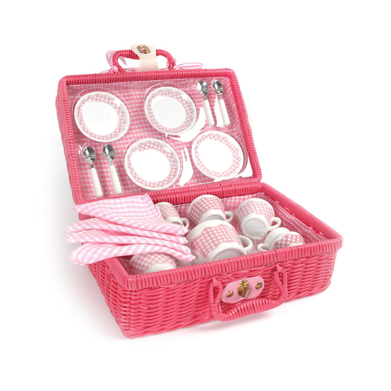 Afbeelding laden in galerijviewer, Tidlo picnickset in roze koffer
