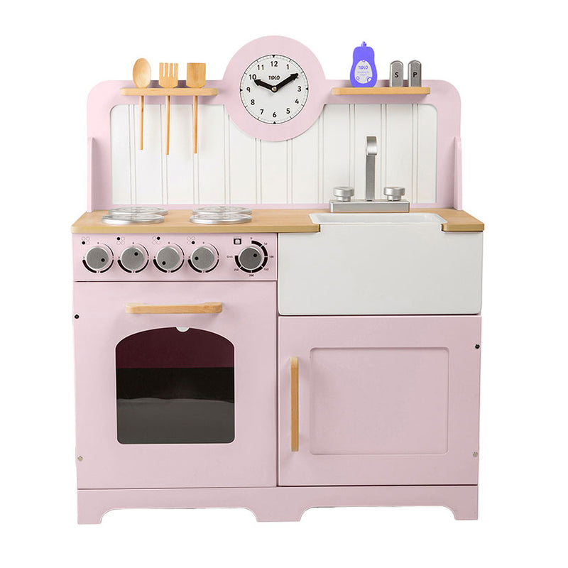 Afbeelding laden in galerijviewer, Tidlo houten speelkeuken landelijk roze, 7dlg.
