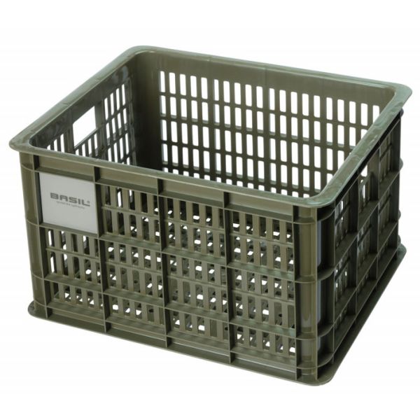 Afbeelding laden in galerijviewer, Basil fietskrat M - medium - 29.5 liter - groen
