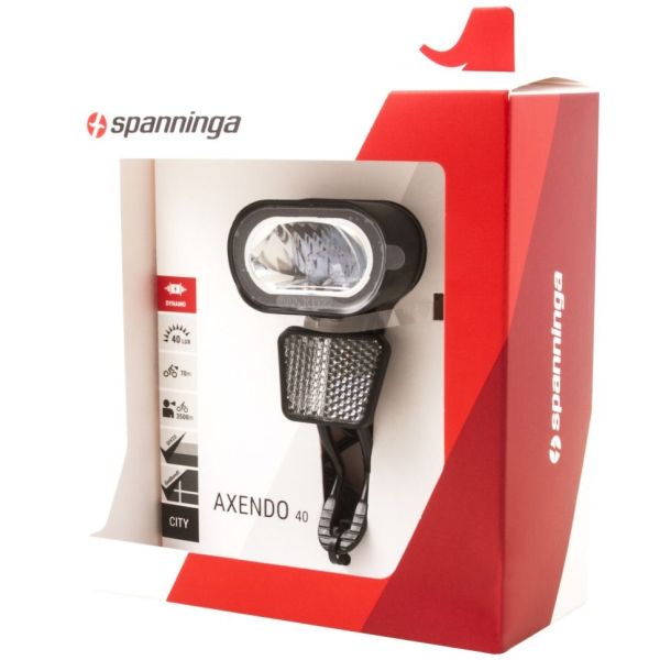 Afbeelding laden in galerijviewer, Spanninga koplamp Axendo 40 XDASc auto dynamo
