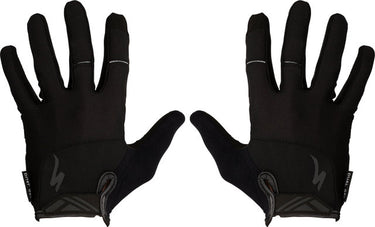 Specialized body geometry dual gel full finger gloves