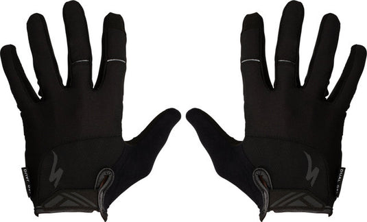 Specialized body geometry dual gel full finger gloves