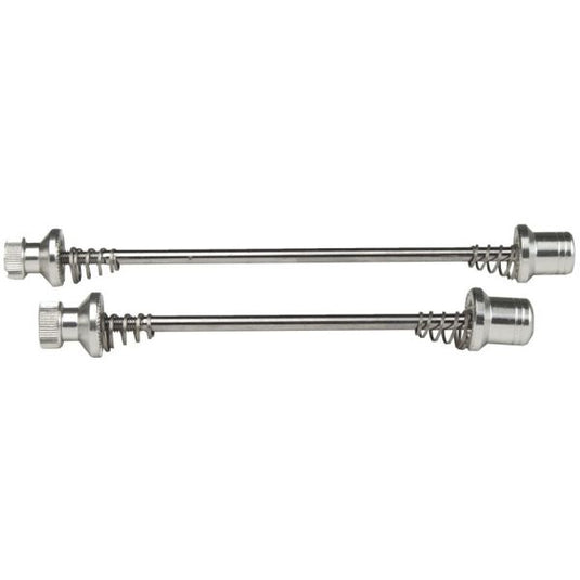 TranzX - Quick release voor achternaaf + zadelpen zilver