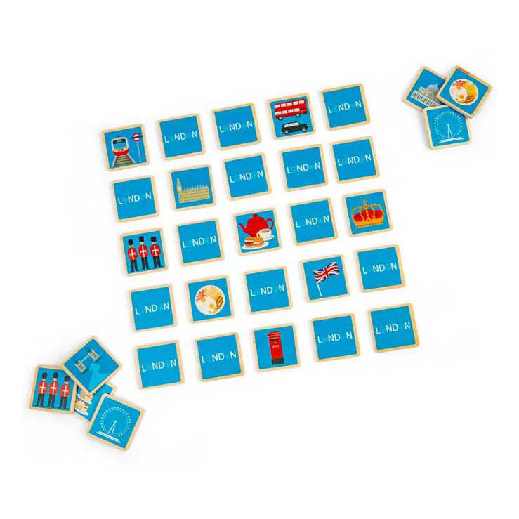 Afbeelding laden in galerijviewer, Bigjigs houten londen memo spel
