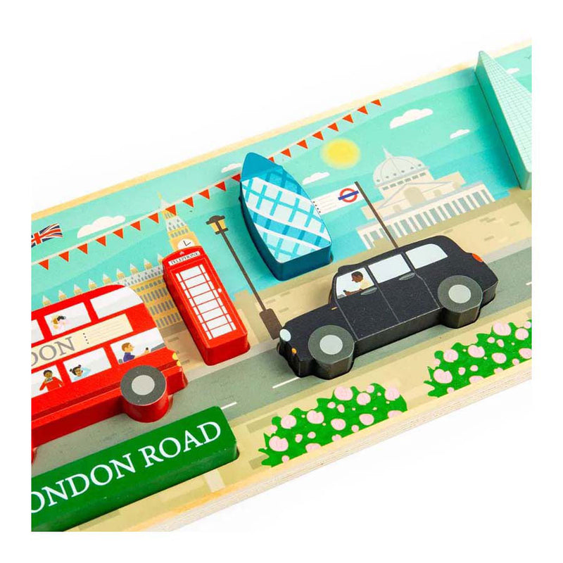 Afbeelding laden in galerijviewer, Bigjigs houten londen chunky puzzel, 8st.
