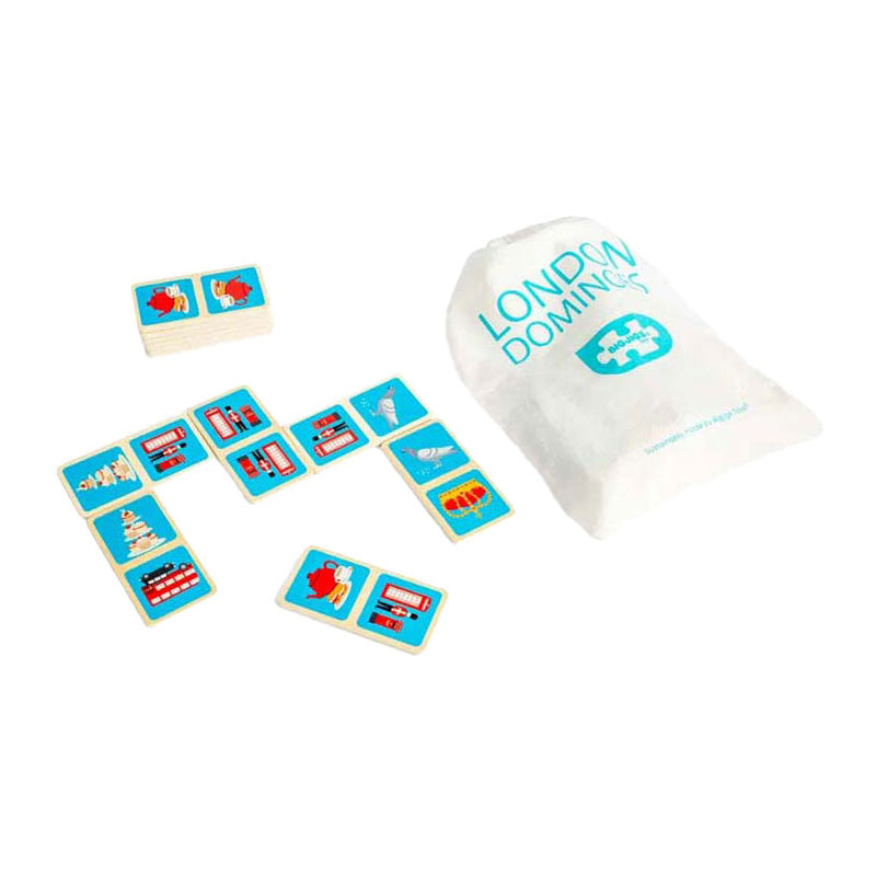 Afbeelding laden in galerijviewer, Bigjigs houten londen dominospel, 28dlg.
