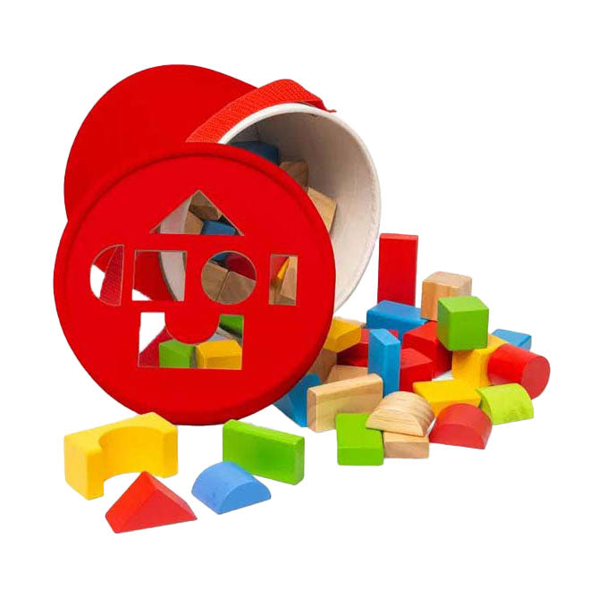 Afbeelding laden in galerijviewer, Bigjigs houten gekleurde bouwstenen, 80dlg.
