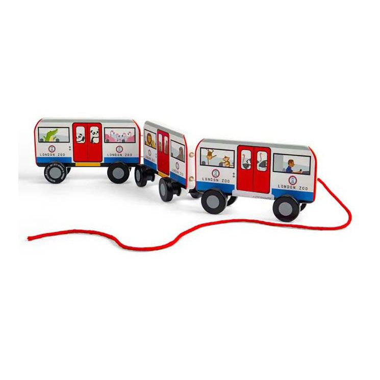 Afbeelding laden in galerijviewer, Bigjigs houten londen trekbus
