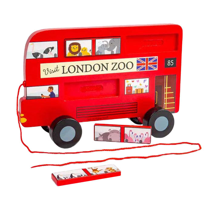 Afbeelding laden in galerijviewer, Bigjigs houten londen bus trekfiguur
