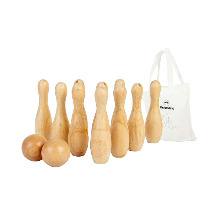 Afbeelding laden in galerijviewer, Bigjigs houten bowlingset, 12dlg.
