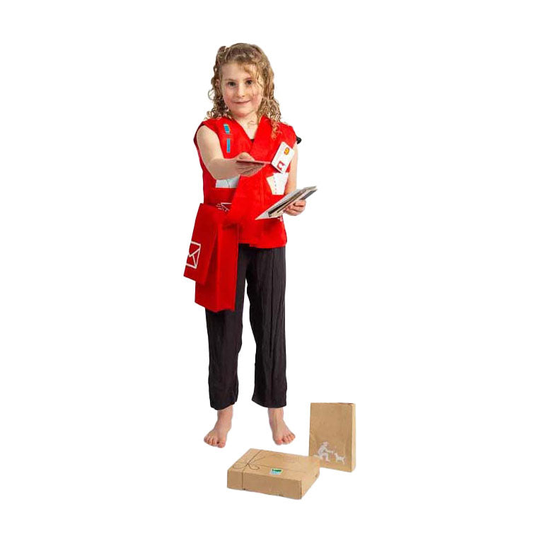 Afbeelding laden in galerijviewer, Bigjigs postbode verkleedset met accessoires
