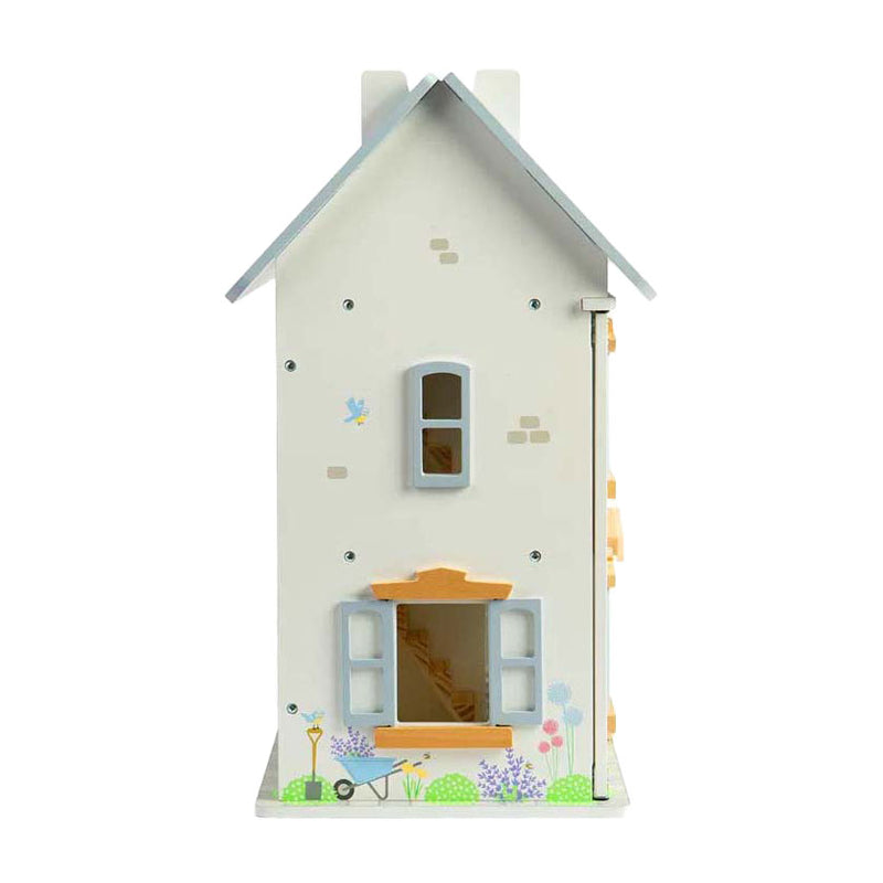 Afbeelding laden in galerijviewer, Bigjigs houten zomerhuis poppenhuis
