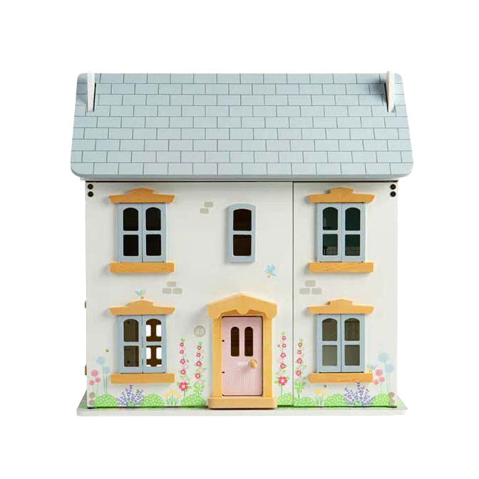 Afbeelding laden in galerijviewer, Bigjigs houten zomerhuis poppenhuis

