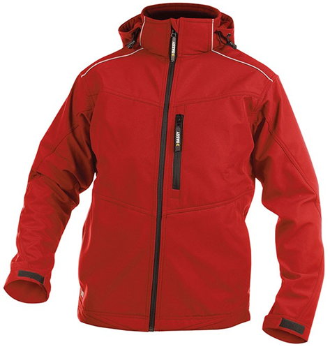 Dassy softshell tavira polyester rood xxl
