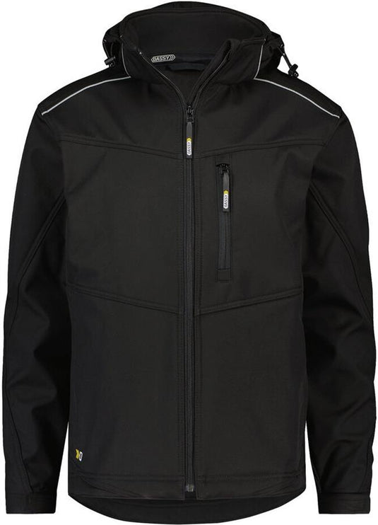 Dassy softshell tavira polyester zwart l