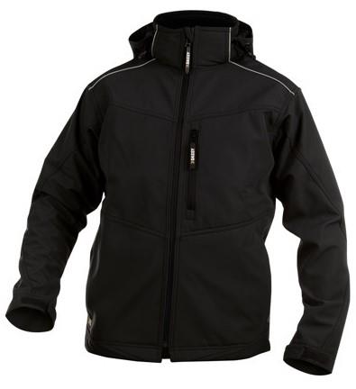 Dassy softshell tavira polyester zwart s