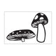 Darice • embossing sjabloon paddestoelen