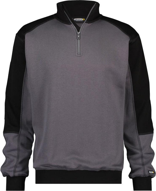 Dassy sweater basiel grijs zwart m