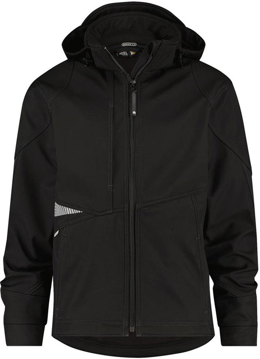 Dassy gravity softshell zwart mt s