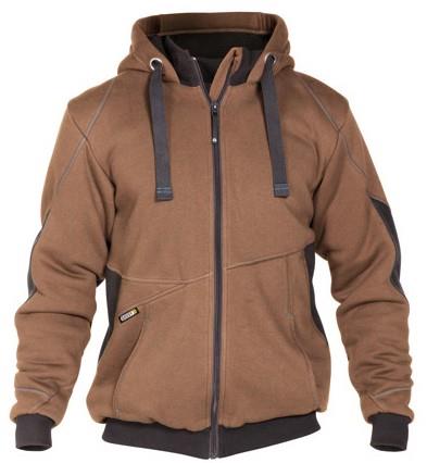 Dassy sweatshirt jas pulse bruin antraciet l