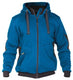 Dassy sweatshirt jas pulse azuurblauw antraciet l