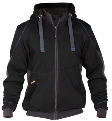 Dassy sweatshirt jas pulse nachtblauw antraciet m