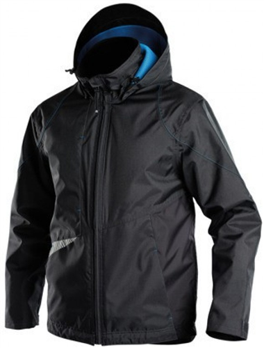 Dassy hyper wind- waterdichte werkjas zwart grijs 3xl