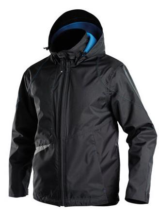 Dassy hyper wind- waterdichte werkjas zwart l
