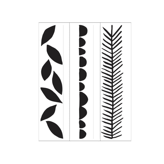 Darice • embossing sjabloon bladcirkels groen