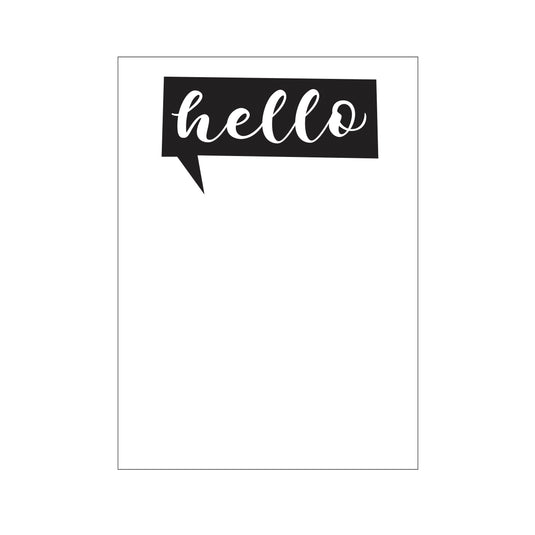 Darice • embossing sjabloon hello tekst bubbel
