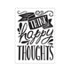 Darice • embossing sjabloon think happy thoughts
