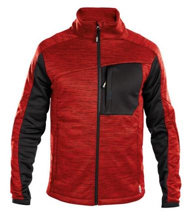 Dassy midlayer vest convex rood zwart s