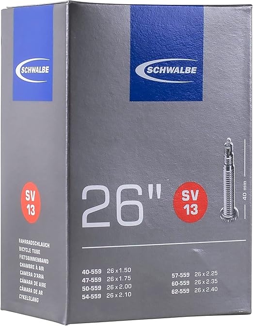 Afbeelding laden in galerijviewer, Schwalbe binnenband sv13 26 40 62-559 fv 60mm

