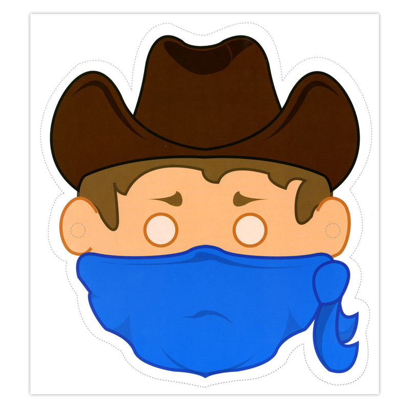 Afbeelding laden in galerijviewer, Centraal boekhuis maskers: cowboys en indianen
