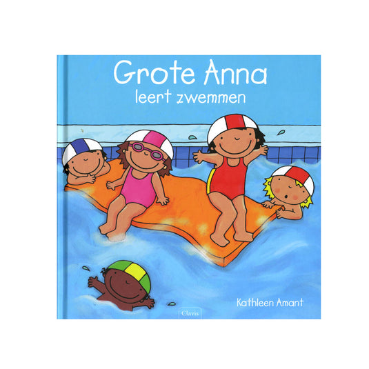 Grote anna leert zwemmen