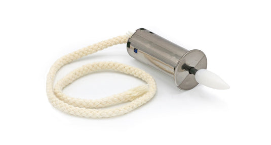 Lont met vlam led incl 3x lr44 batterij zilver