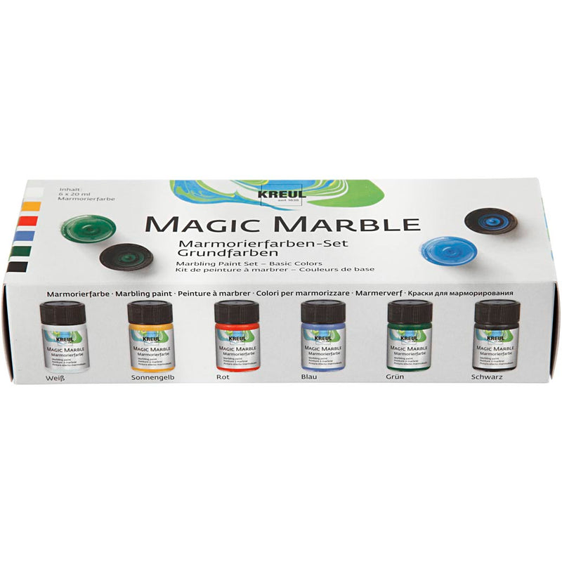 Afbeelding laden in galerijviewer, Creativ company https: www.cchobby.nl magic-marble-verf-standaardkleuren-6x20-ml-1-doos
