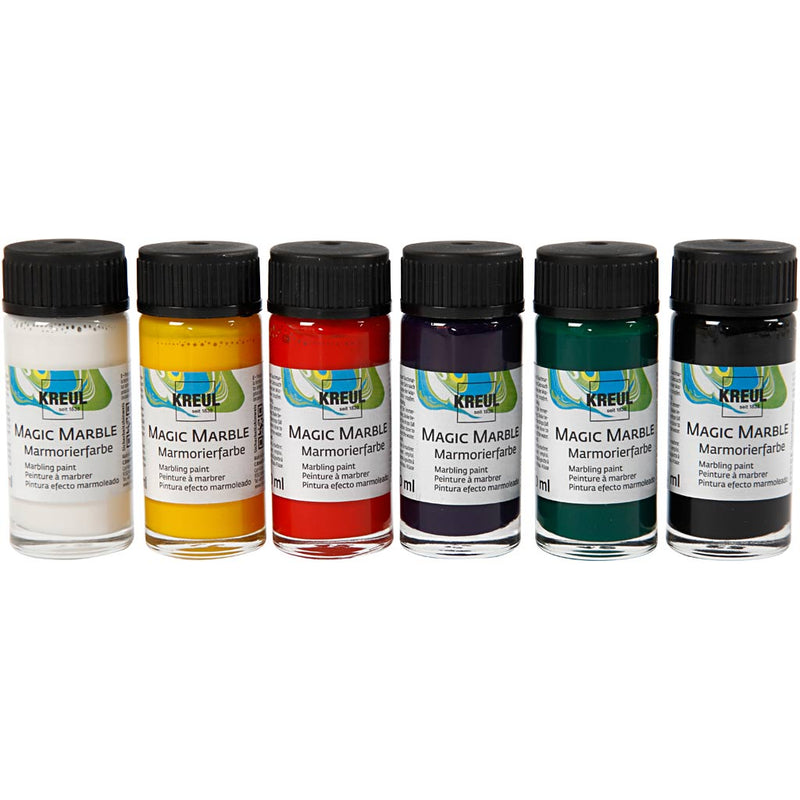 Afbeelding laden in galerijviewer, Creativ company https: www.cchobby.nl magic-marble-verf-standaardkleuren-6x20-ml-1-doos
