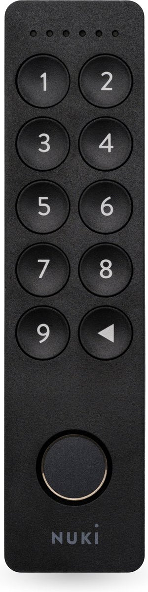 Nuki keypad 2 – elektronisch deurslot met vingerafdrukscanner toegangscode – sleutelloos, veilig eenvoudig in gebruik – zwart