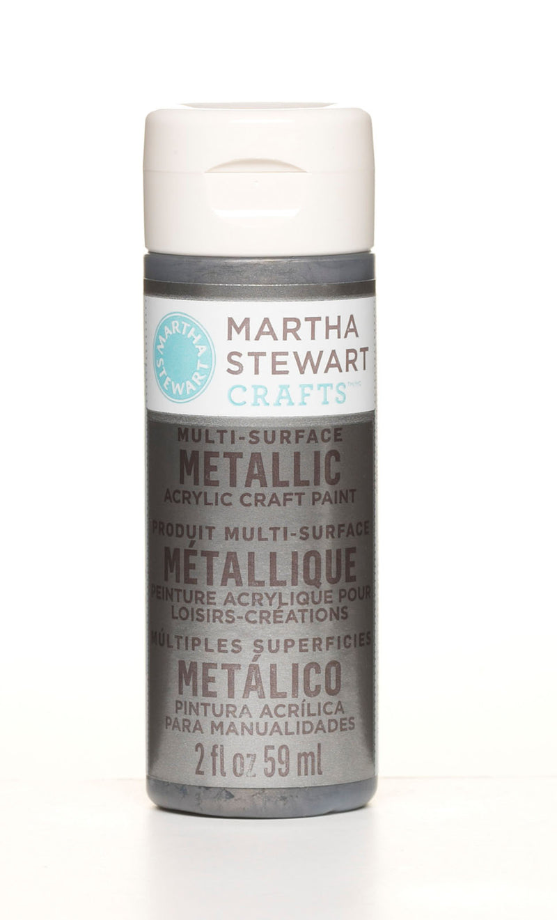 Afbeelding laden in galerijviewer, Martha stewart • verf 59ml metallic brushed pewter
