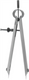 Vogel steekpasser 100mm met veer