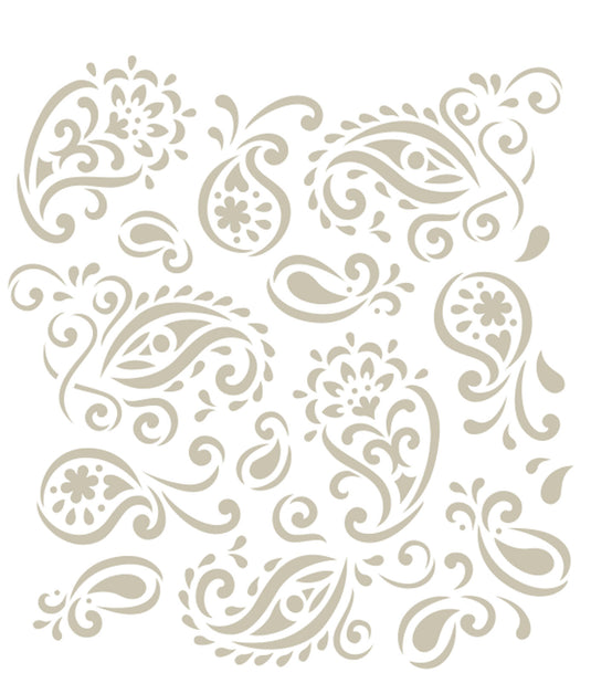 Folkart • lasergesneden stencil paisley delight